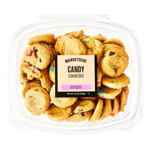 Marketside Bite Sized Candy Baked Cookies Made with M&M'S, 12 oz, 48 Count