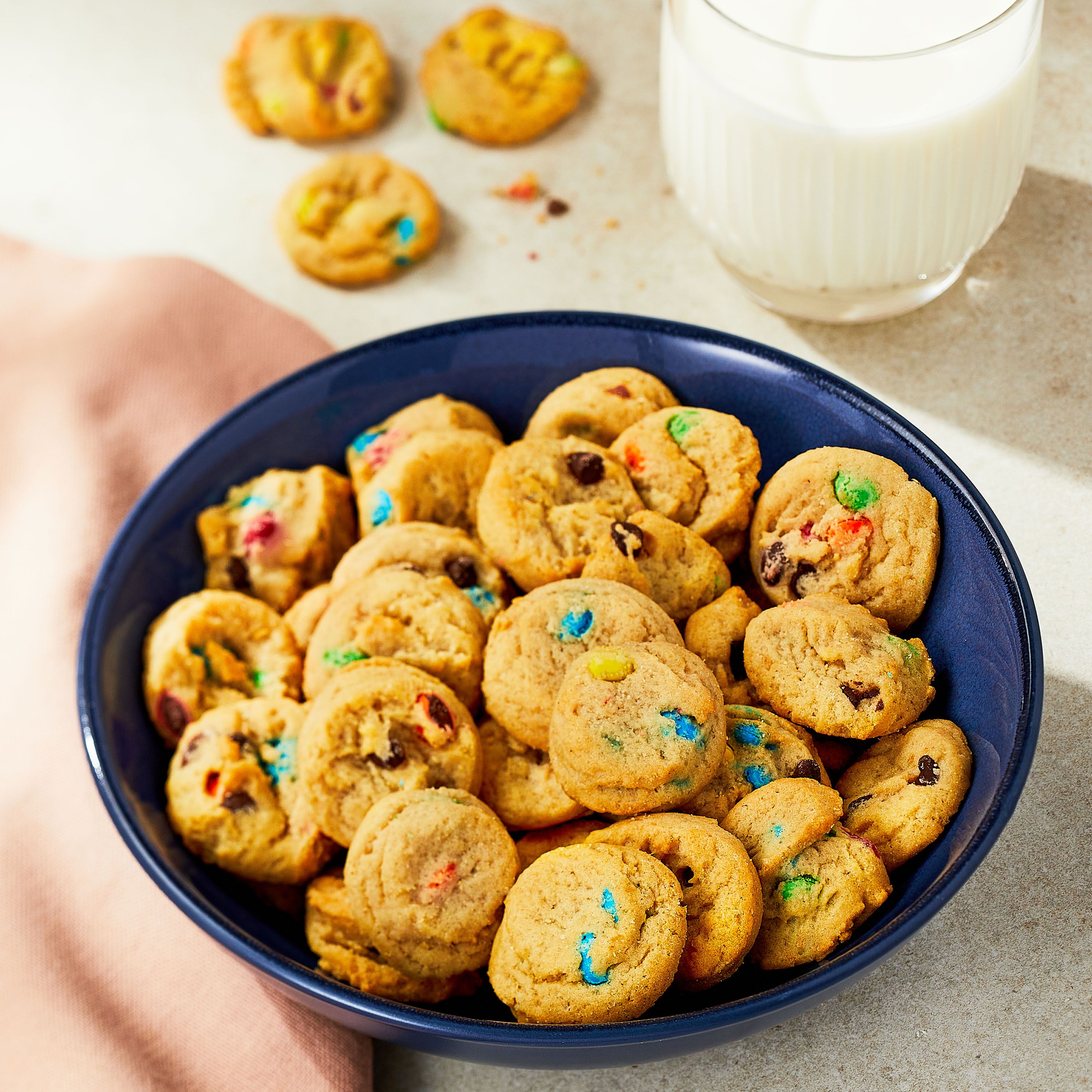 Marketside Bite Sized Candy Baked Cookies Made with M&M'S, 12 oz, 48 Count thumbnail 3