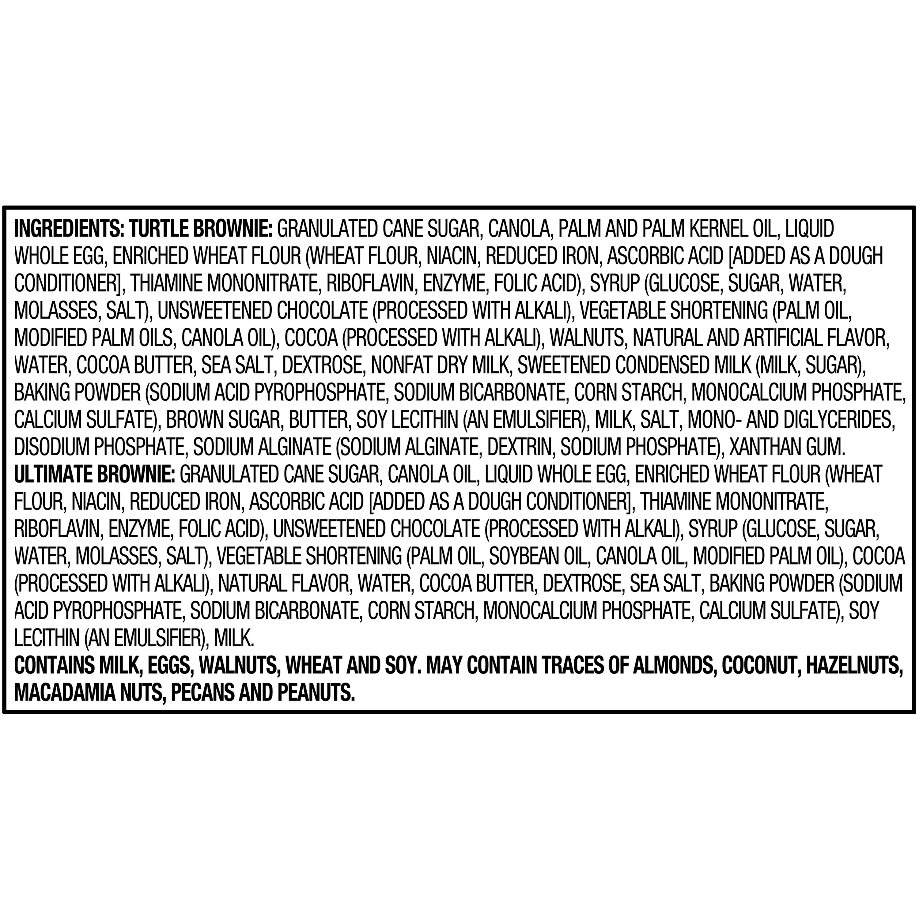 Marketside Bite Sized Turtle & Ultimate Chocolate Brownies, 21.87 oz, 20 Count, Shelf-Stable, Baked, Fudgy thumbnail 4