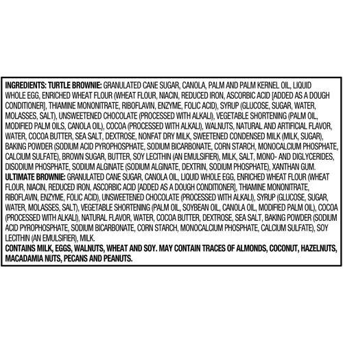 Marketside Bite Sized Turtle & Ultimate Chocolate Brownies, 21.87 oz, 20 Count, Shelf-Stable, Baked, Fudgy thumbnail 4