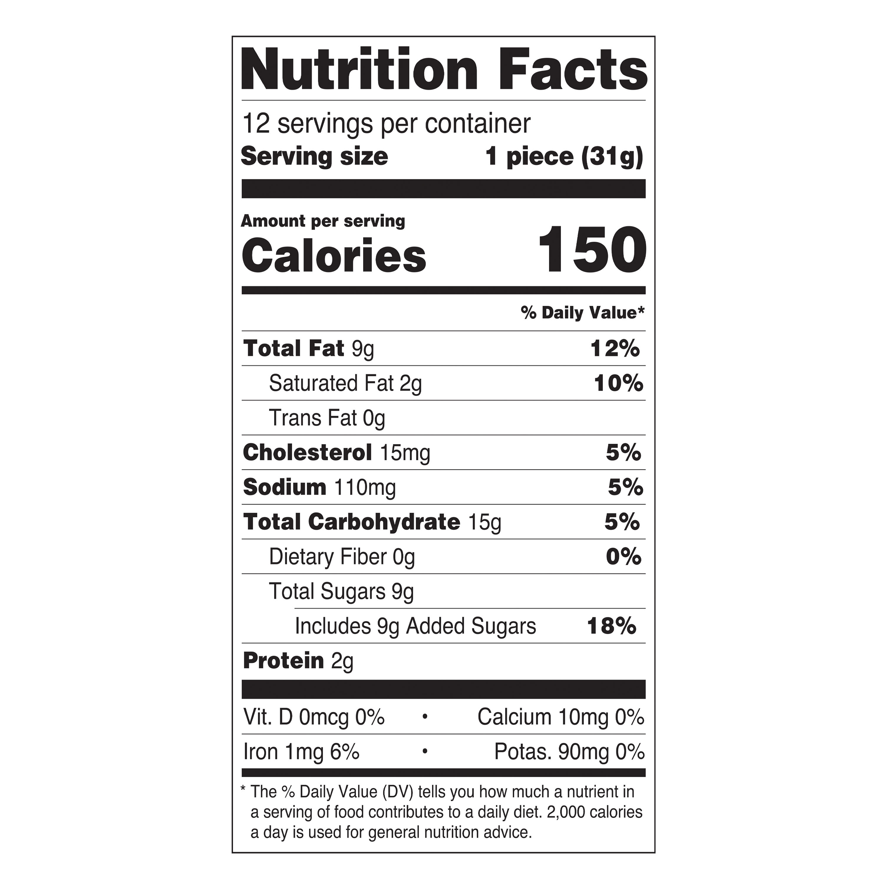 Marketside Bite Sized Chocolate Peanut Butter Swirl Brownies, 13.3 oz, 12 Count, Shelf-Stable, Baked thumbnail 2