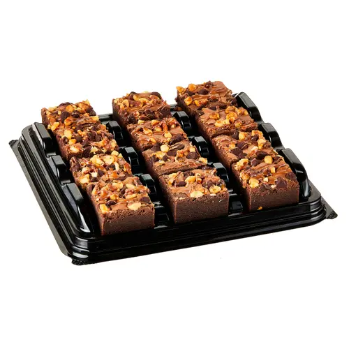 Marketside Bite Sized Turtle Chocolate Brownies, 13.3 oz, 12 Count, Shelf-Stable thumbnail 2