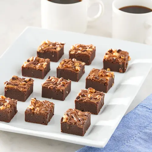 Marketside Bite Sized Turtle Chocolate Brownies, 13.3 oz, 12 Count, Shelf-Stable thumbnail 3