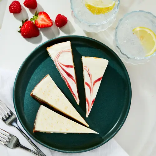 Great Value New York and Strawberry Swirl Cheesecake, 12 oz. 4 Slices thumbnail 2