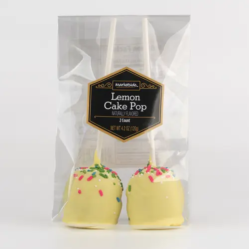 Marketside Lemon Cake Pops, Ready to Eat, 2 Count per Pack