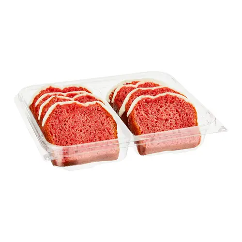 Marketside Iced Strawberry Sliced Loaf Cake, 14 oz, 8 Count thumbnail 2