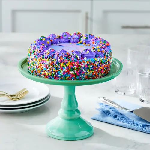 Marketside Unicorn Ice Cream Cake, White Cake and Cake Batter Ice Cream, Serves 12, 30oz thumbnail 2
