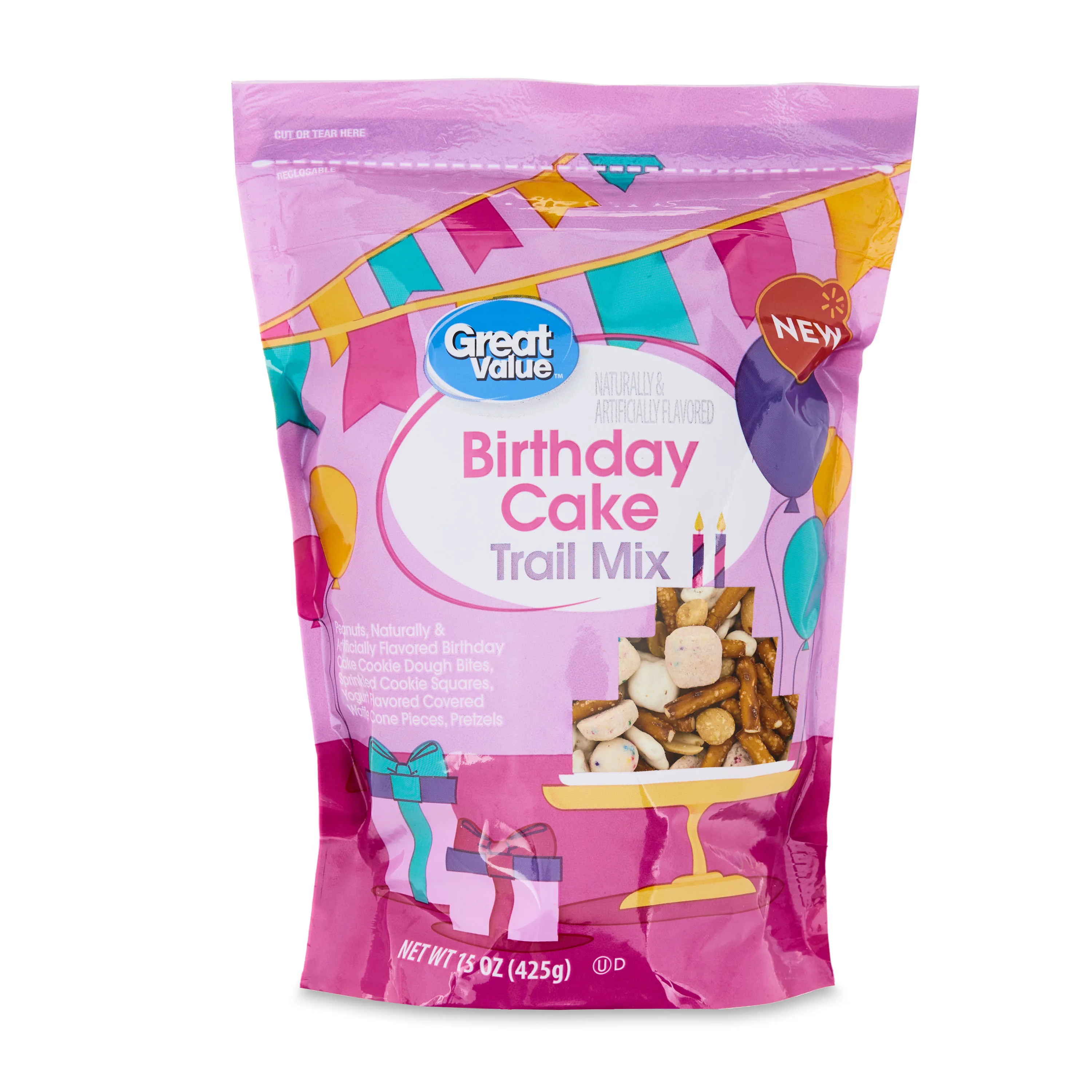 Great Value Birthday Cake Trail Mix, 15 oz