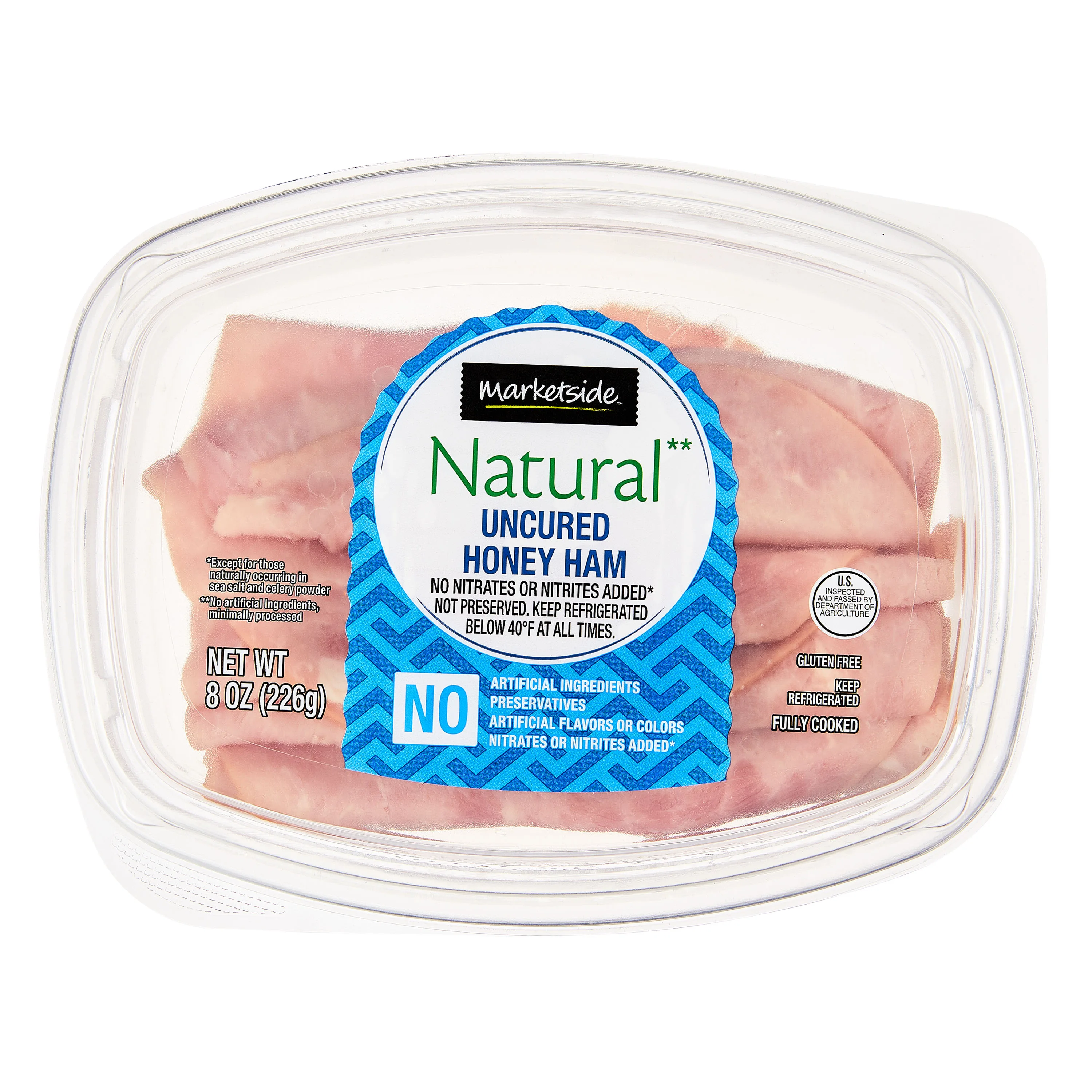 Marketside Natural Sliced Honey Ham, 8 oz