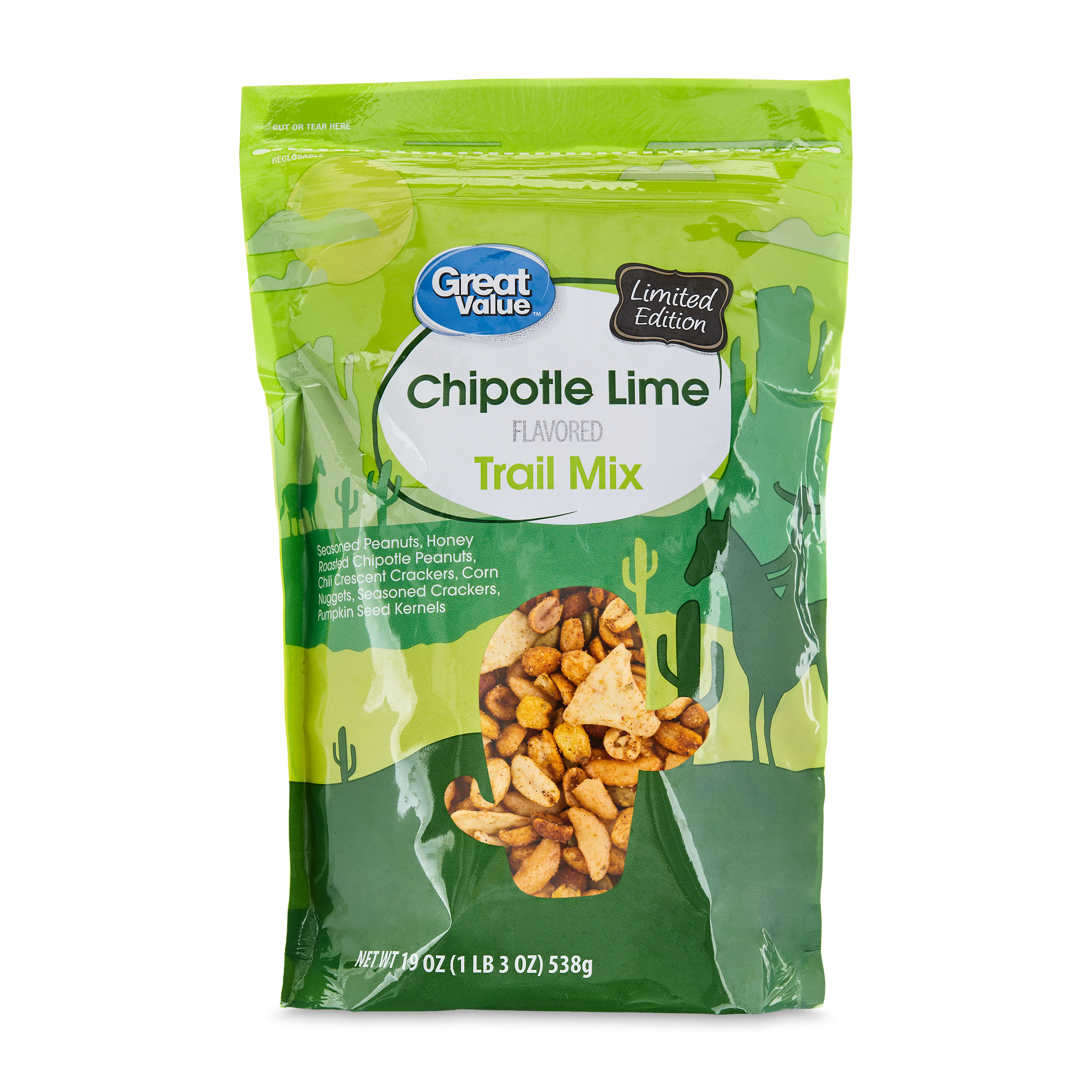 Great Value Chipotle Lime Flavored Trail Mix, 19 oz