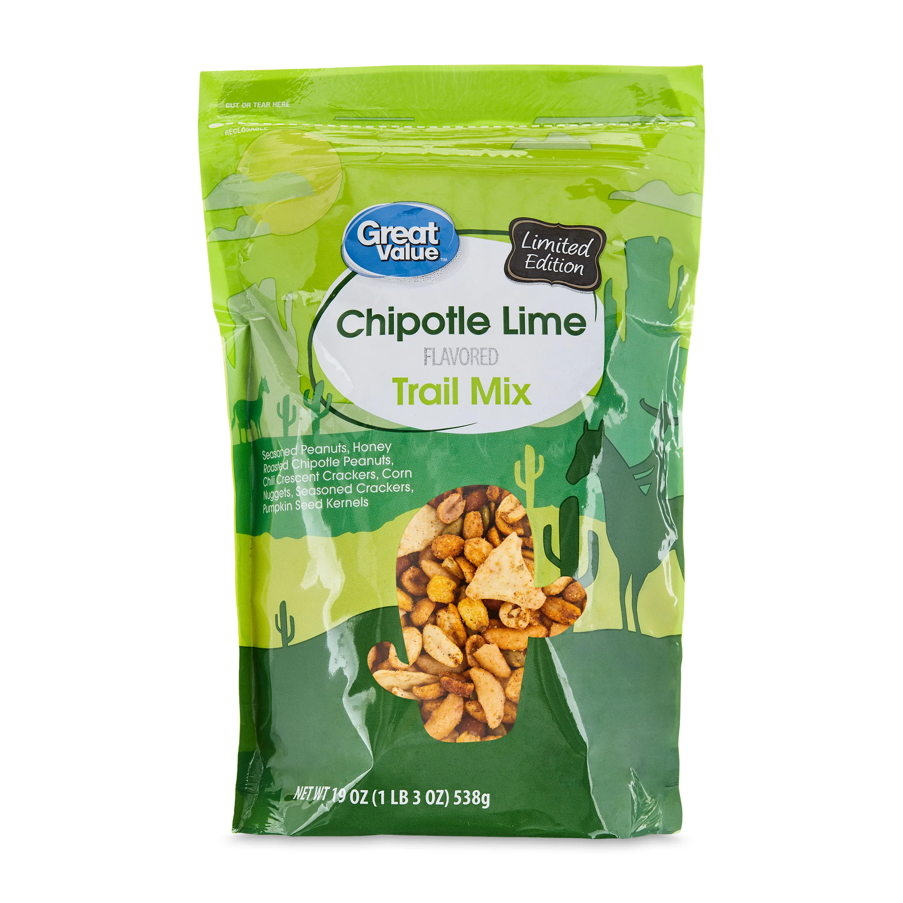 Great Value Chipotle Lime Flavored Trail Mix, 19 oz