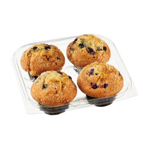 Marketside No Sugar Added Blueberry Streusel Baked Muffins, 14 oz, 4 Count thumbnail 2