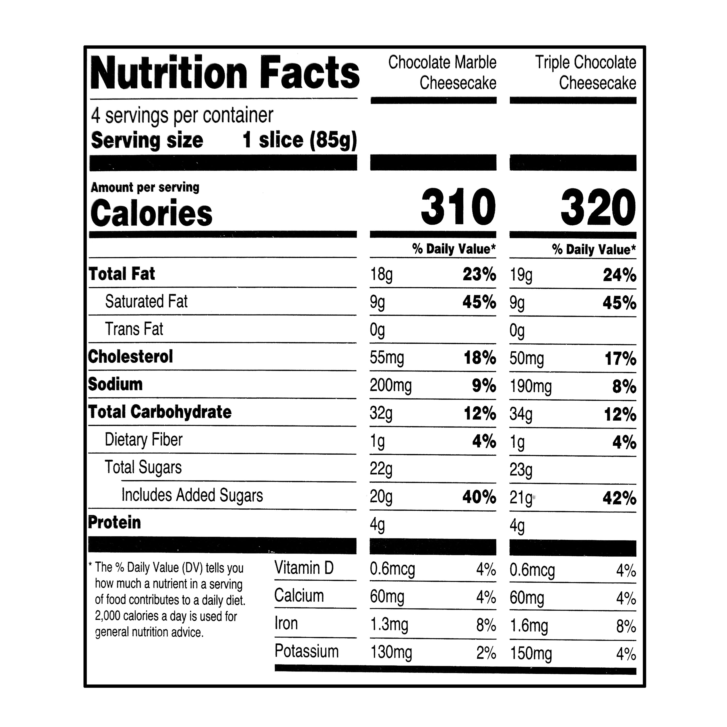 Great Value Chocolate Lovers Cheesecake Sampler, 12 oz, 4 Slices thumbnail 3