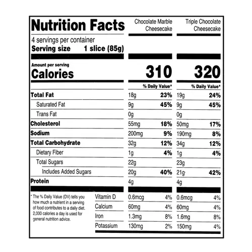 Great Value Chocolate Lovers Cheesecake Sampler, 12 oz, 4 Slices thumbnail 3