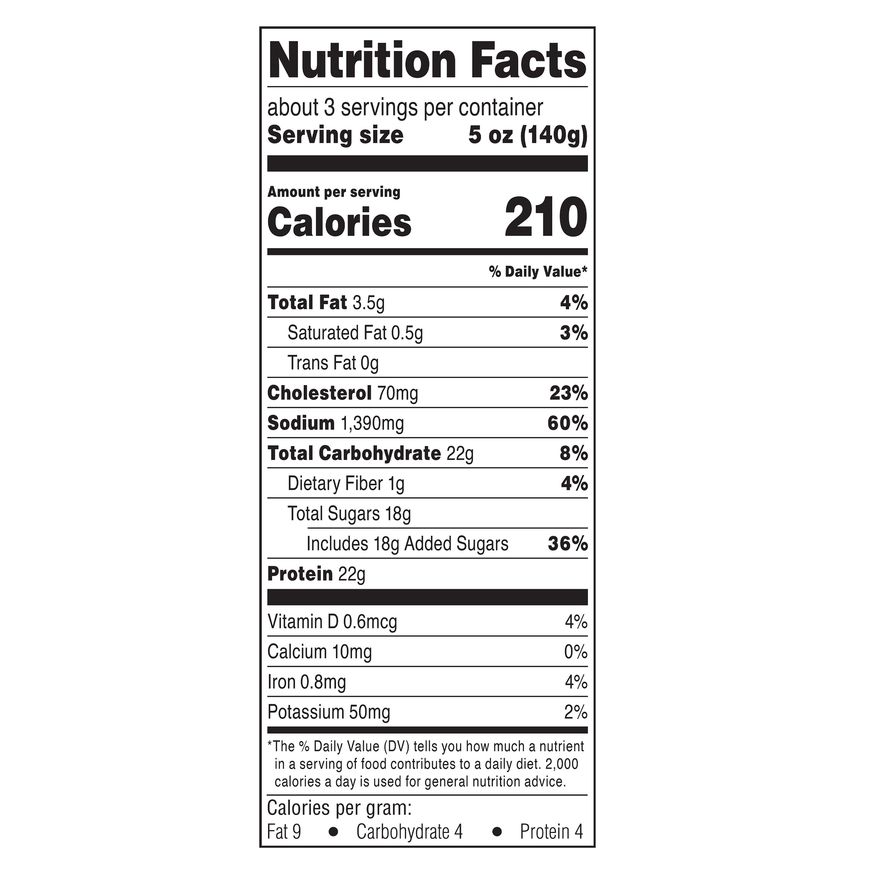 Marketside Ready To Heat Grilled Chicken Breast with Asian Inspired Sweet & Tangy Sauce Entree, 16 oz thumbnail 3