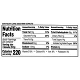 Freshness Guaranteed Birthday Cake Iced Mini Donuts, 8 oz, 12 Count, Soft and Chewy Snack thumbnail 3