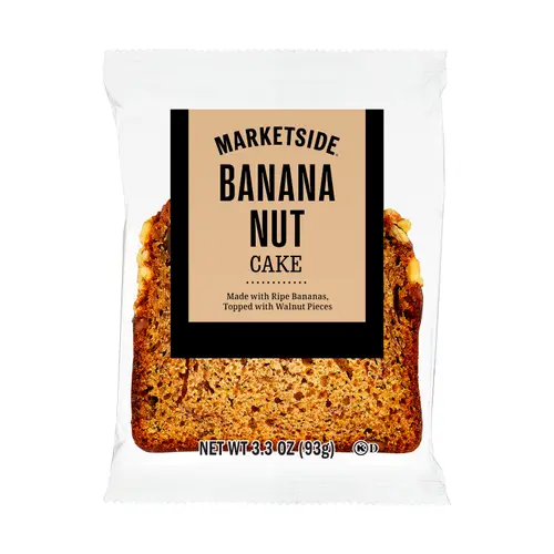 Marketside Individually Wrapped Banana Nut Cake Slice, 1 Count, 3.3 oz