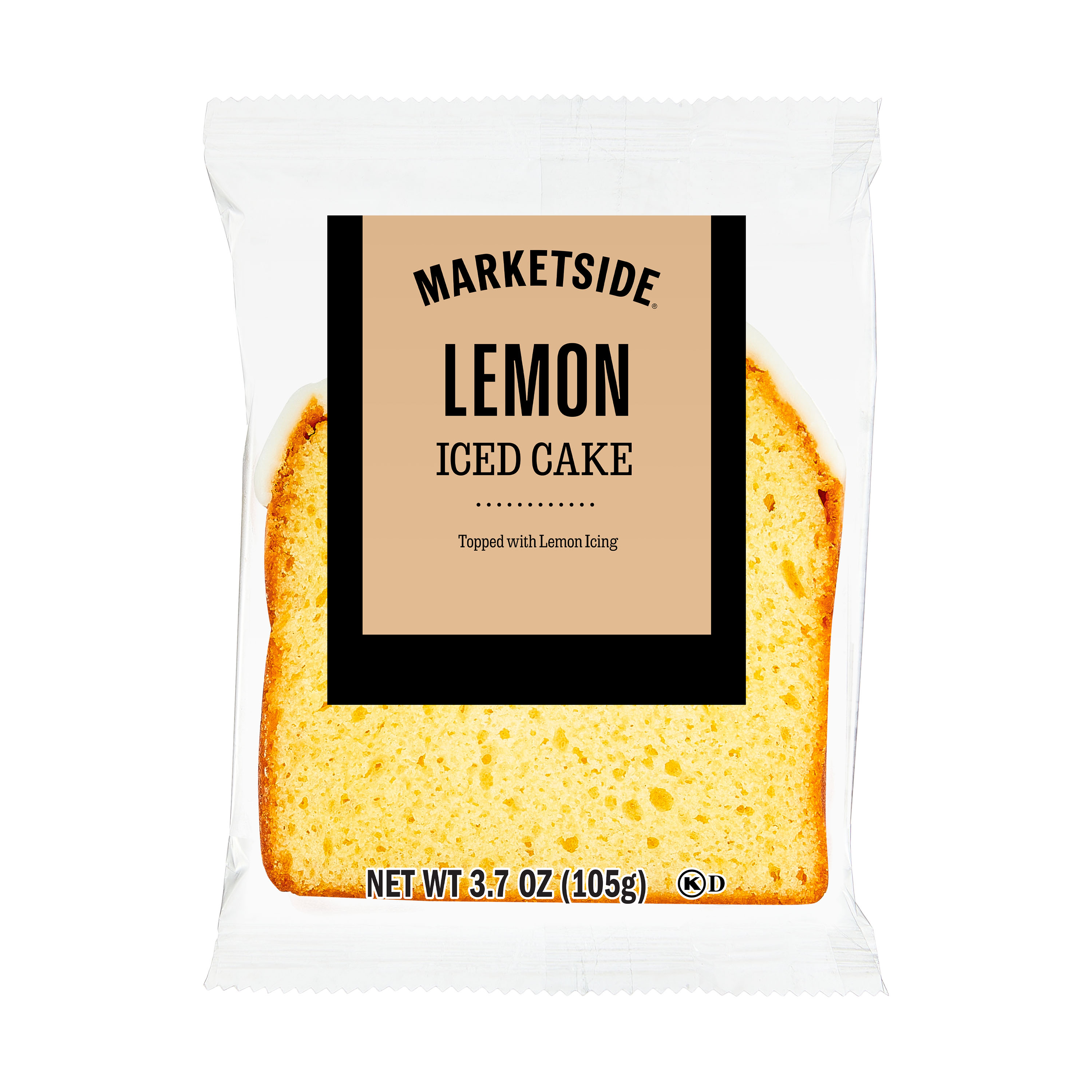 Marketside Individually Wrapped Iced Lemon Cake, 3.7 oz, 1 Count