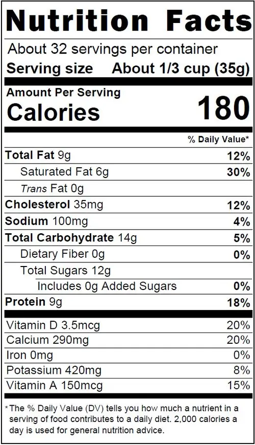 Great Value Instant Dry Whole Milk, 39.5 oz Bag, Makes 8 Quarts, 32 Servings per Container thumbnail 3