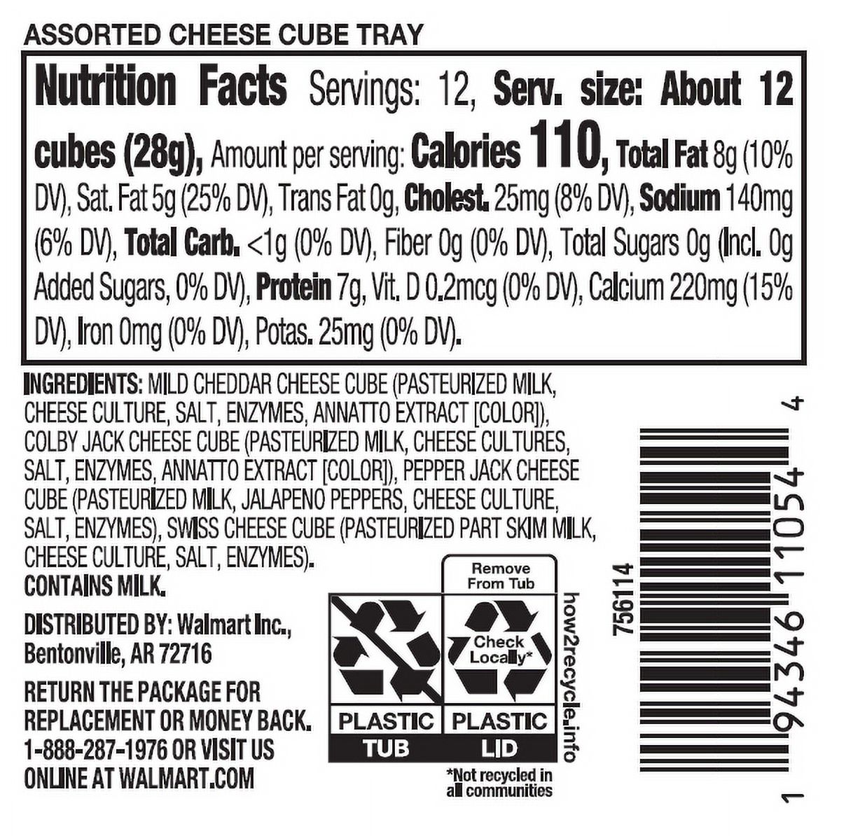 Prima Della Assorted Cheese Cube Tray, 12 oz (Fresh, Plastic Cup) thumbnail 4