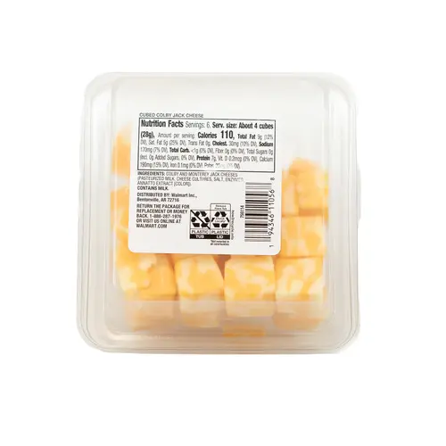 Prima Della Cubed Colby Jack Cheese Cup, 6 oz (Fresh, Plastic Cup) thumbnail 2