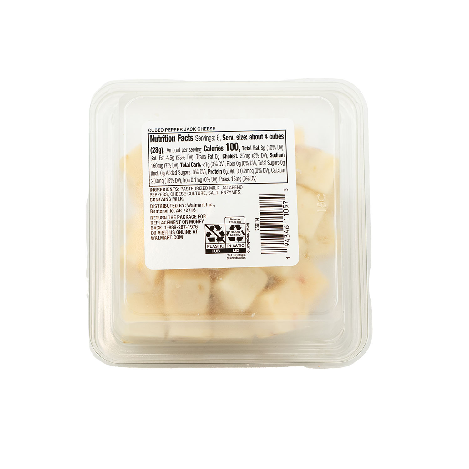 Prima Della Cubed Pepper Jack Cheese Cup, 6 oz (Fresh, Plastic Cup) thumbnail 2