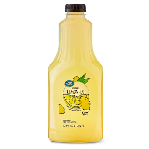 Great Value Classic Style Lemonade, 52 fl oz
