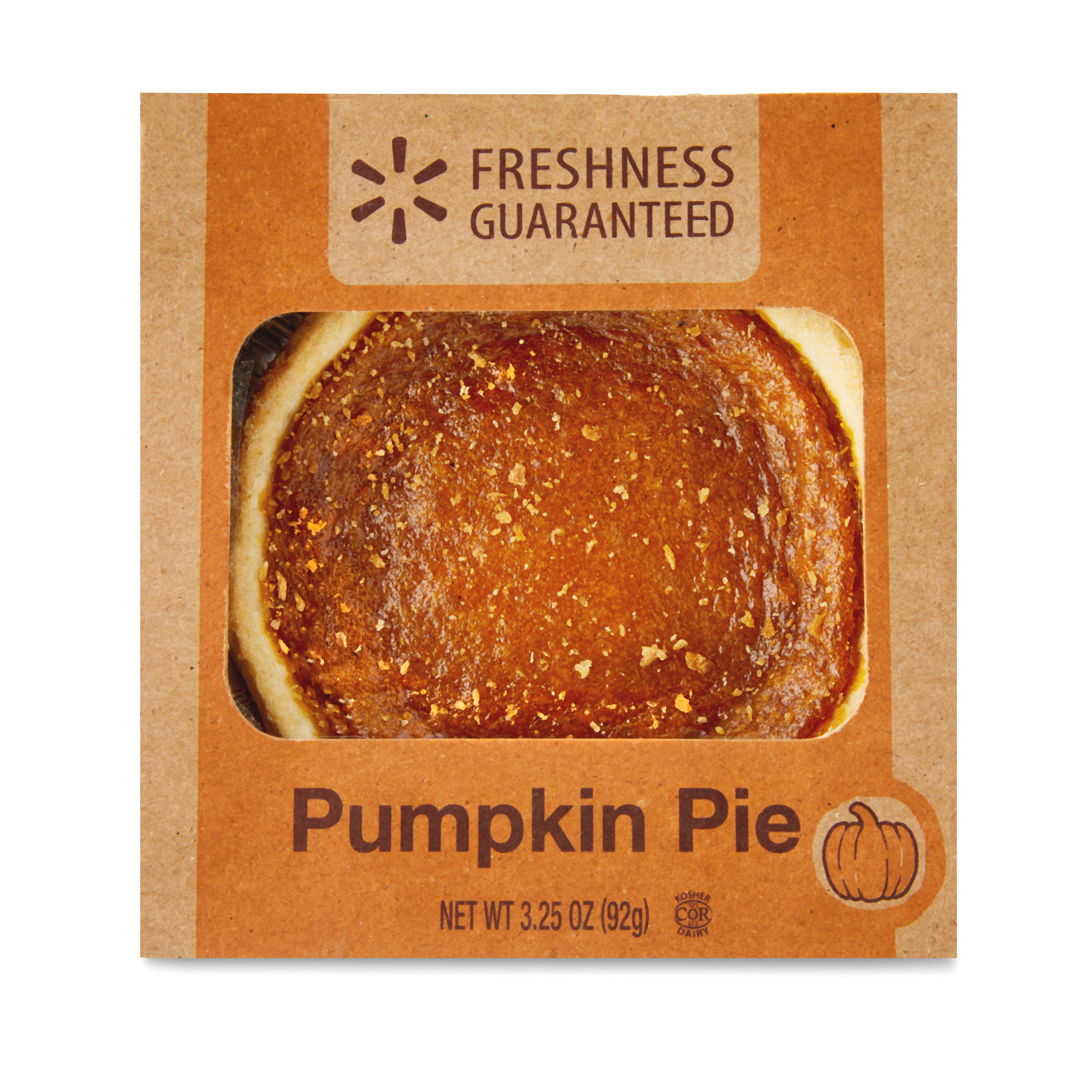 Freshness Guaranteed Mini Pumpkin Pie, 4in, Paperboard box, Shelf Stable