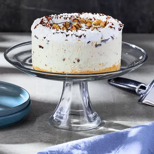 Marketside Cookie Dough Ice Cream Cake, Vanilla Ice Cream with Cookie Dough Pieces and Chocolate Chunks, Whipped Icing, 34 fl oz thumbnail 2