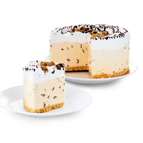 Marketside Cookie Dough Ice Cream Cake, Vanilla Ice Cream with Cookie Dough Pieces and Chocolate Chunks, Whipped Icing, 34 fl oz thumbnail 3