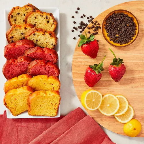 Freshness Guaranteed Chocolate Chip, Strawberry, Lemon Sliced Cake Variety Pack 18 oz, 12 Count thumbnail 2