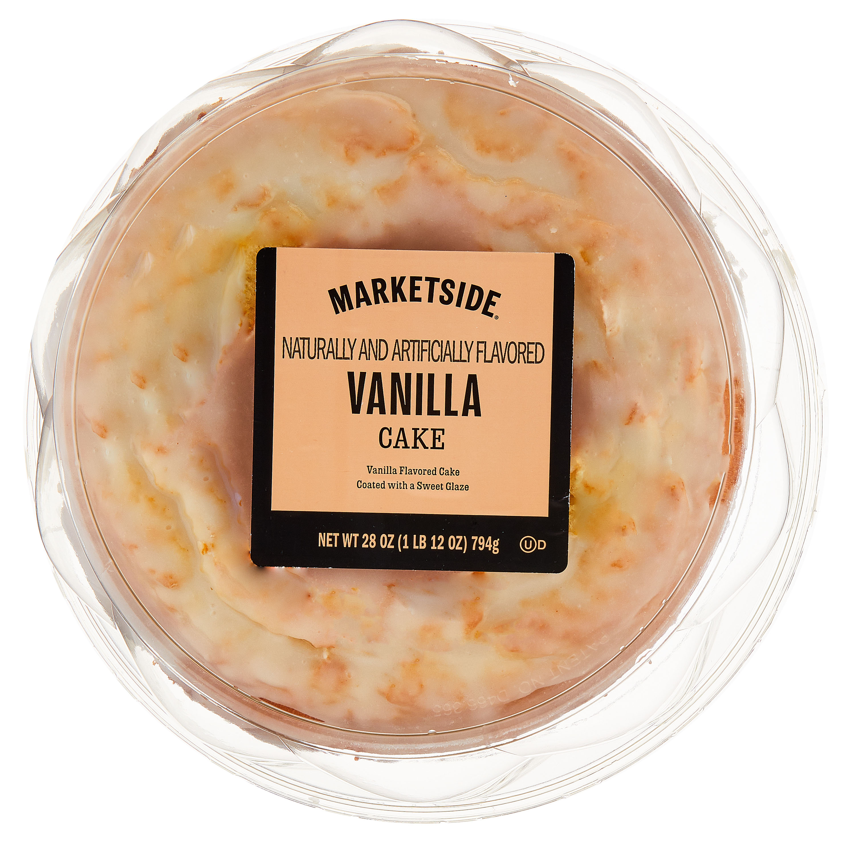 Marketside Vanilla Creme Cake with Glaze, 28 oz (Shelf Stable)