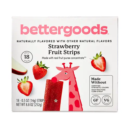 bettergoods Strawberry Fruit Strips, 18 Count