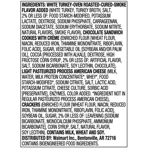 Great Value Turkey and Cheese Snack Builders with Cookies, 3.20 oz (Refrigerated) thumbnail 2