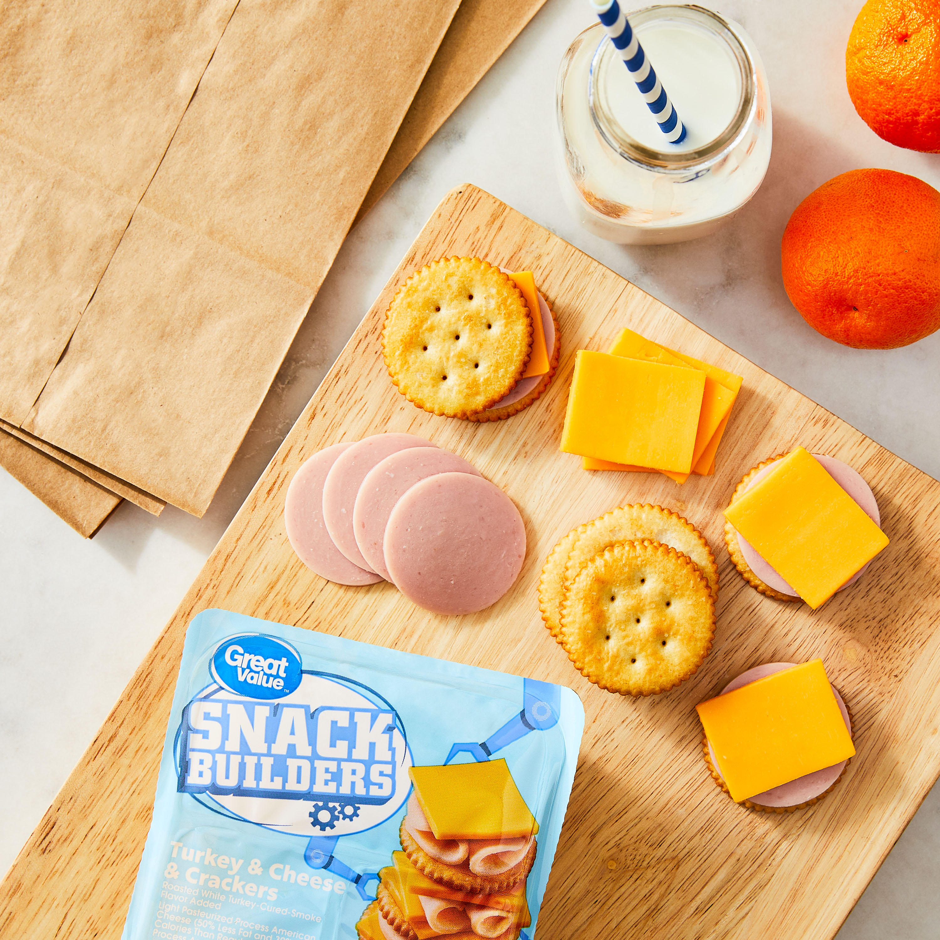 Great Value Turkey and Cheese Snack Builders, 3.20 oz (Refrigerated) thumbnail 4