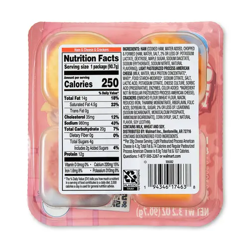 Great Value Ham and Cheese Snack Builders, 3.20 oz (Refrigerated) thumbnail 3