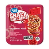 Great Value Pepperoni Pizza Snack Builders, 4.20 oz (Refrigerated)