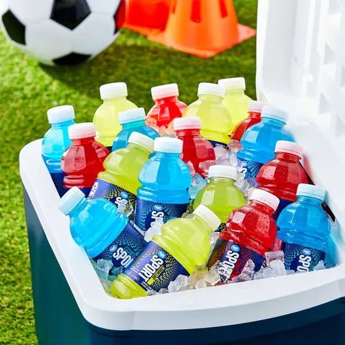 Great Value Sport Hydration Drink, Fruit Punch, Lemon Lime & Mixed Berry, 12 fl oz, 18 Bottles thumbnail 2