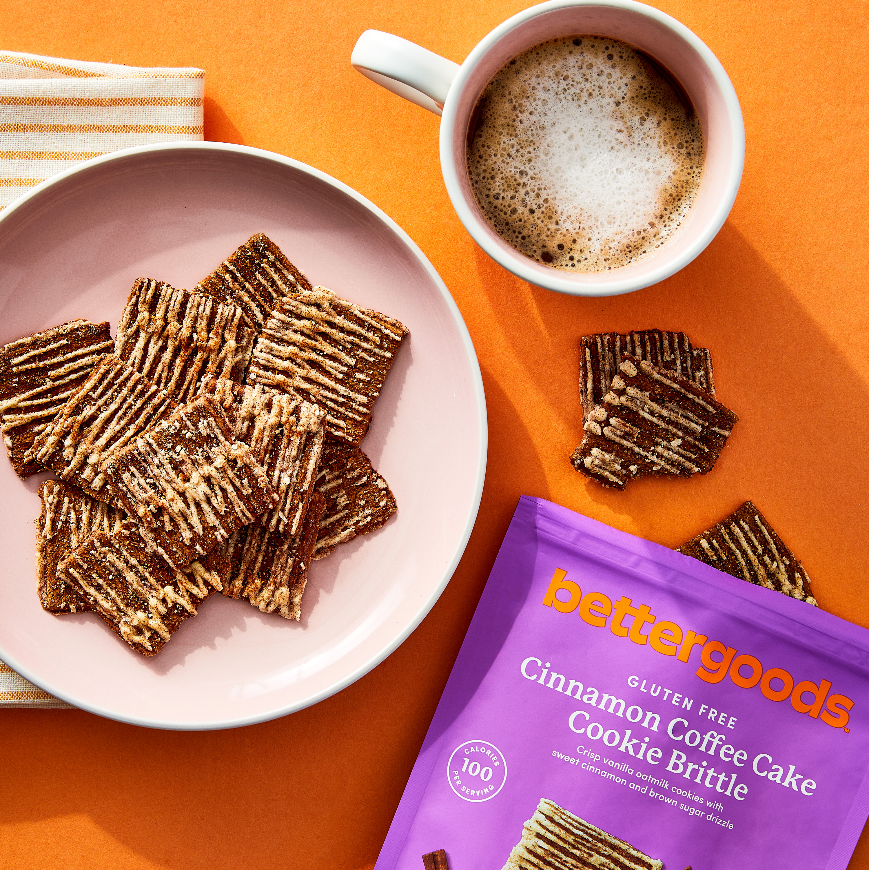 bettergoods Gluten Free Cinnamon Coffee Cake Cookie Brittle, 6 oz thumbnail 2