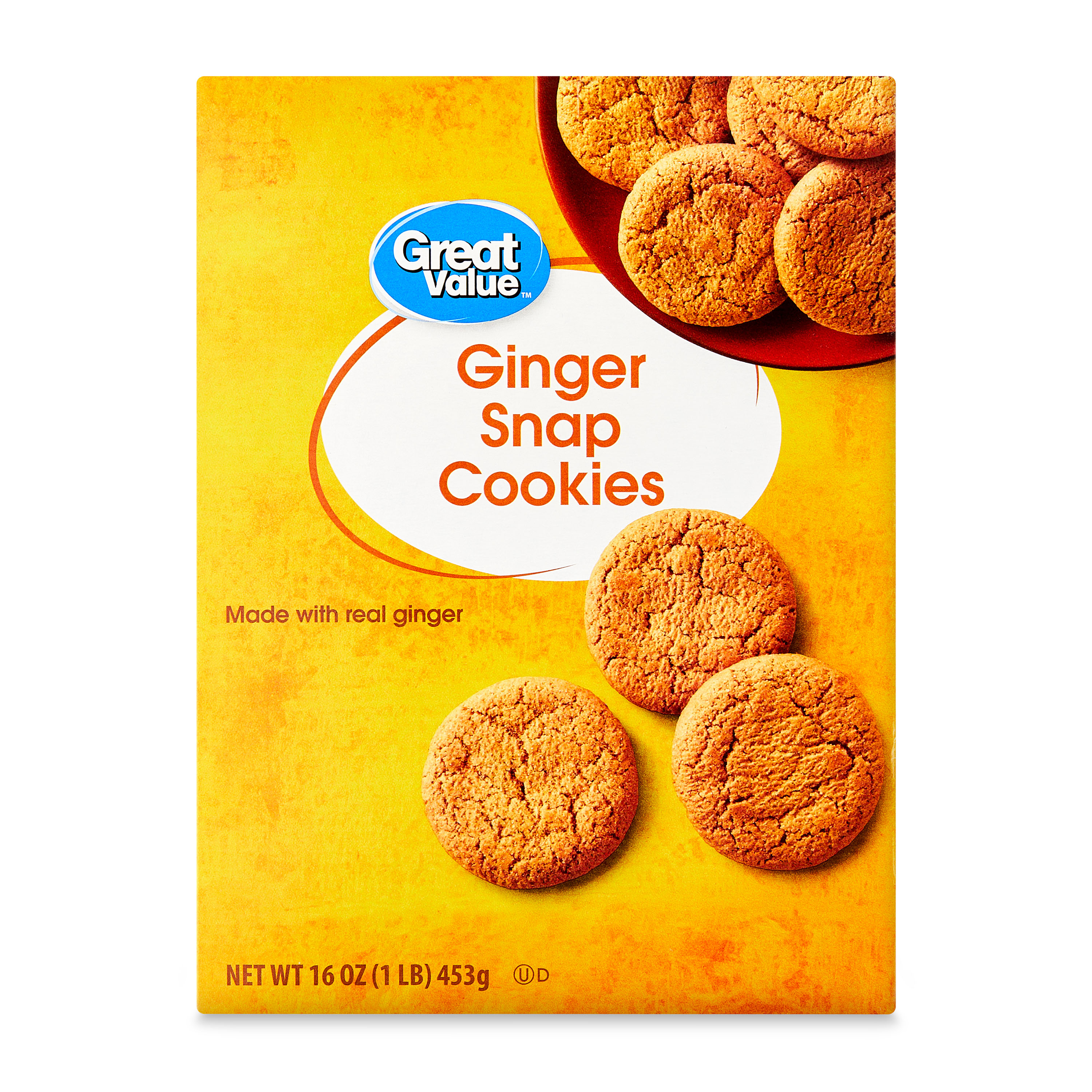 Great Value Ginger Snap Flavor Cookies, 16oz