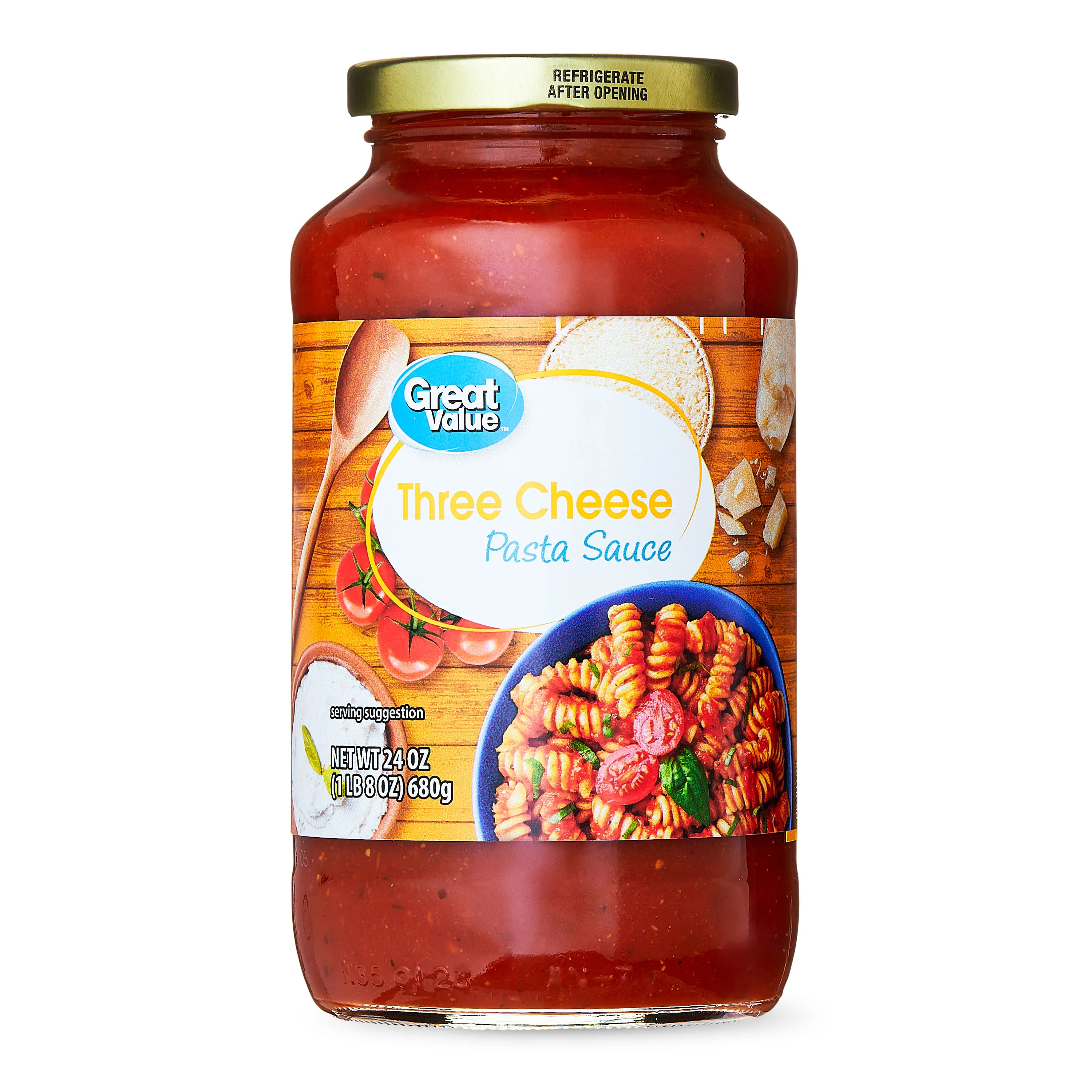 Great Value 3 Cheese Pasta Sauce, 24 oz
