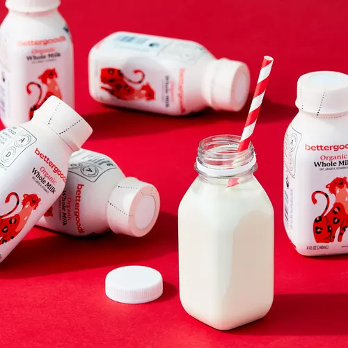 bettergoods Organic Whole Milk, 8 fl oz, 12 Count thumbnail 2