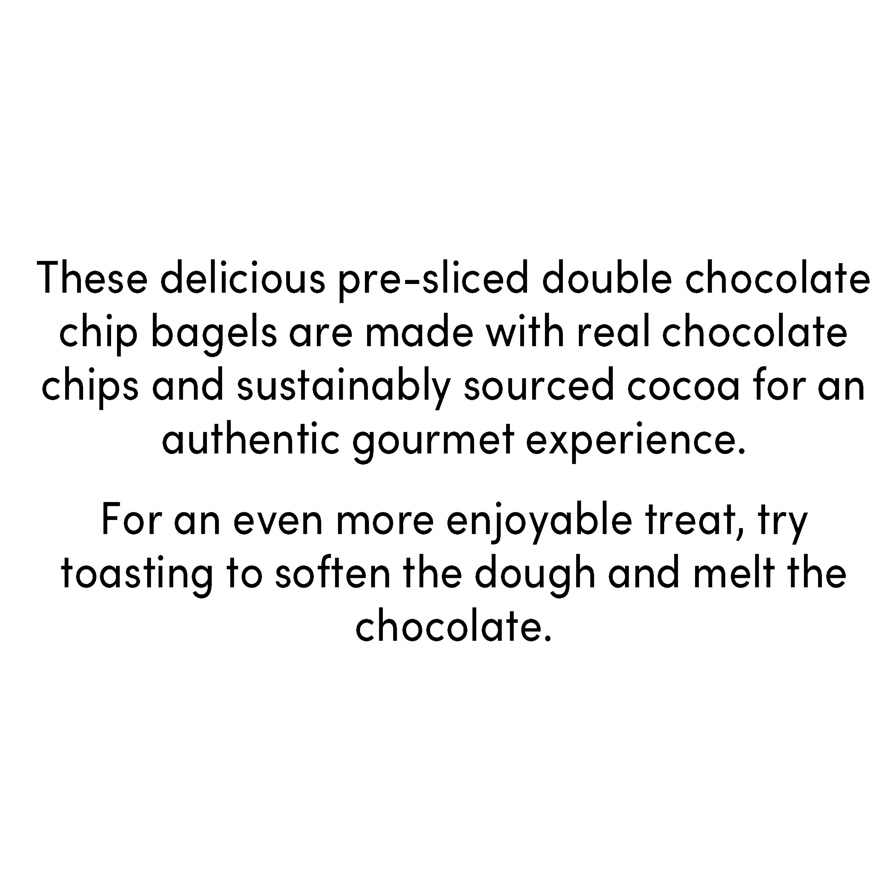 bettergoods Double Chocolate Chip Bagels, 15 oz, 5 Count thumbnail 3