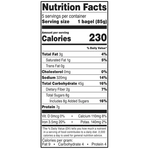 bettergoods Double Chocolate Chip Bagels, 15 oz, 5 Count thumbnail 4