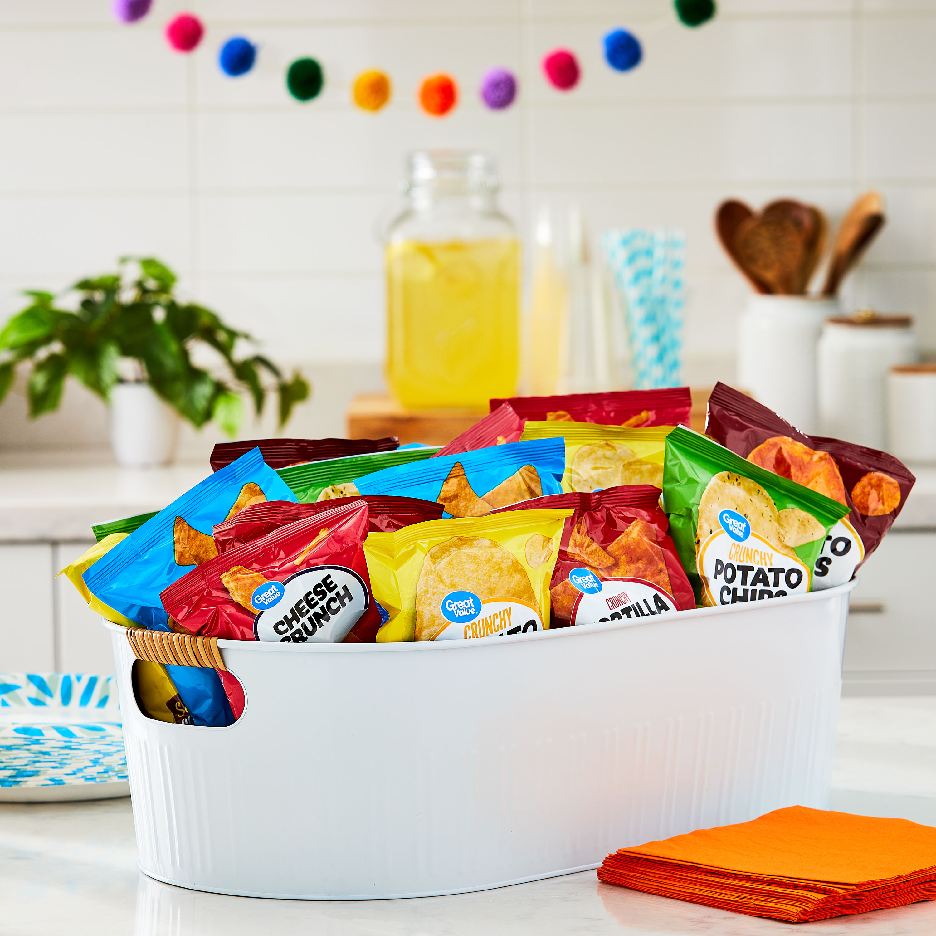 Great Value Family Variety Chips Pack, 30 Count, 1 oz thumbnail 2