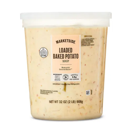 Marketside Loaded Potato Soup, Fresh Deli Soup, 32 oz Cup