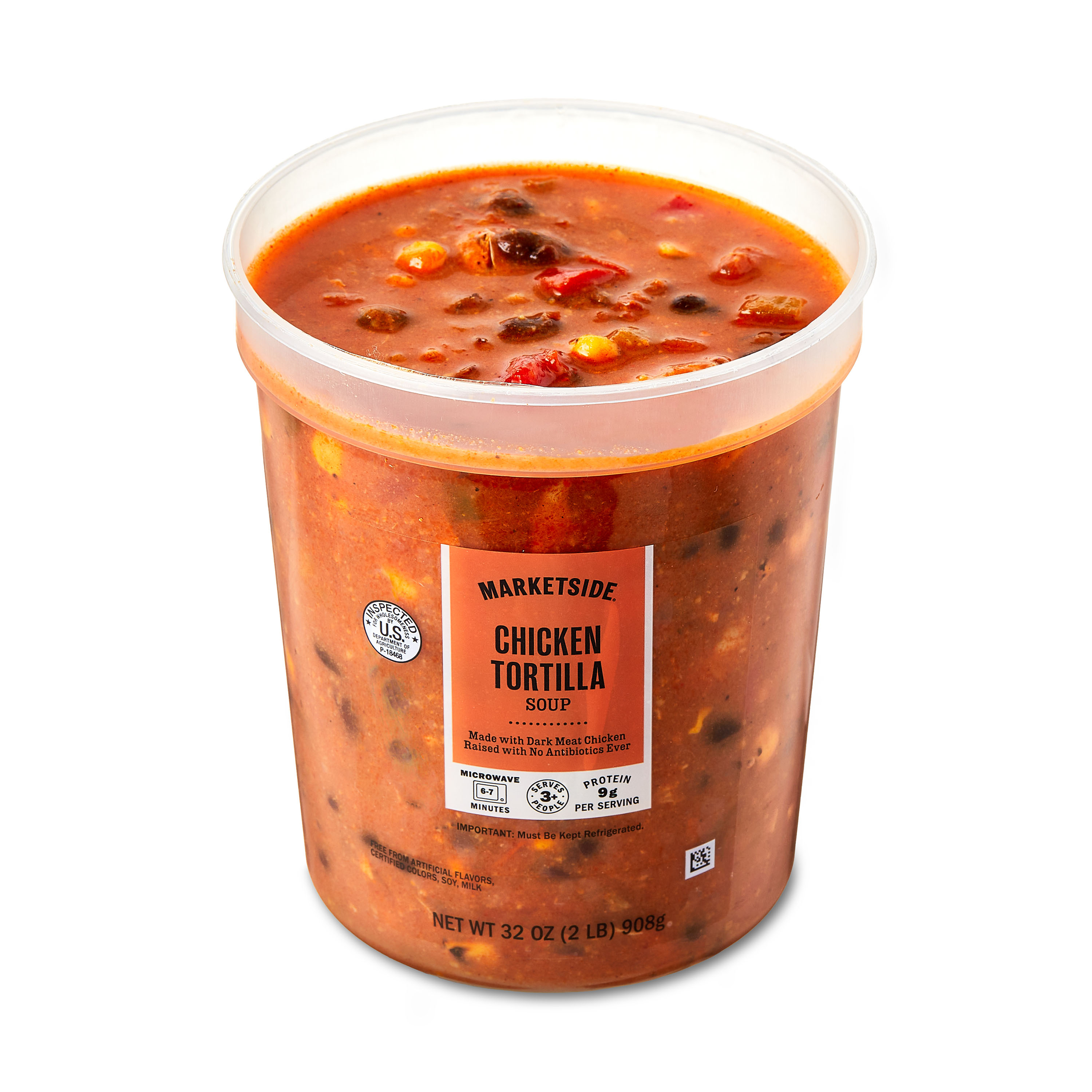 Marketside Chicken Tortilla Soup, Fresh Deli Soup, 32 oz Cup thumbnail 2