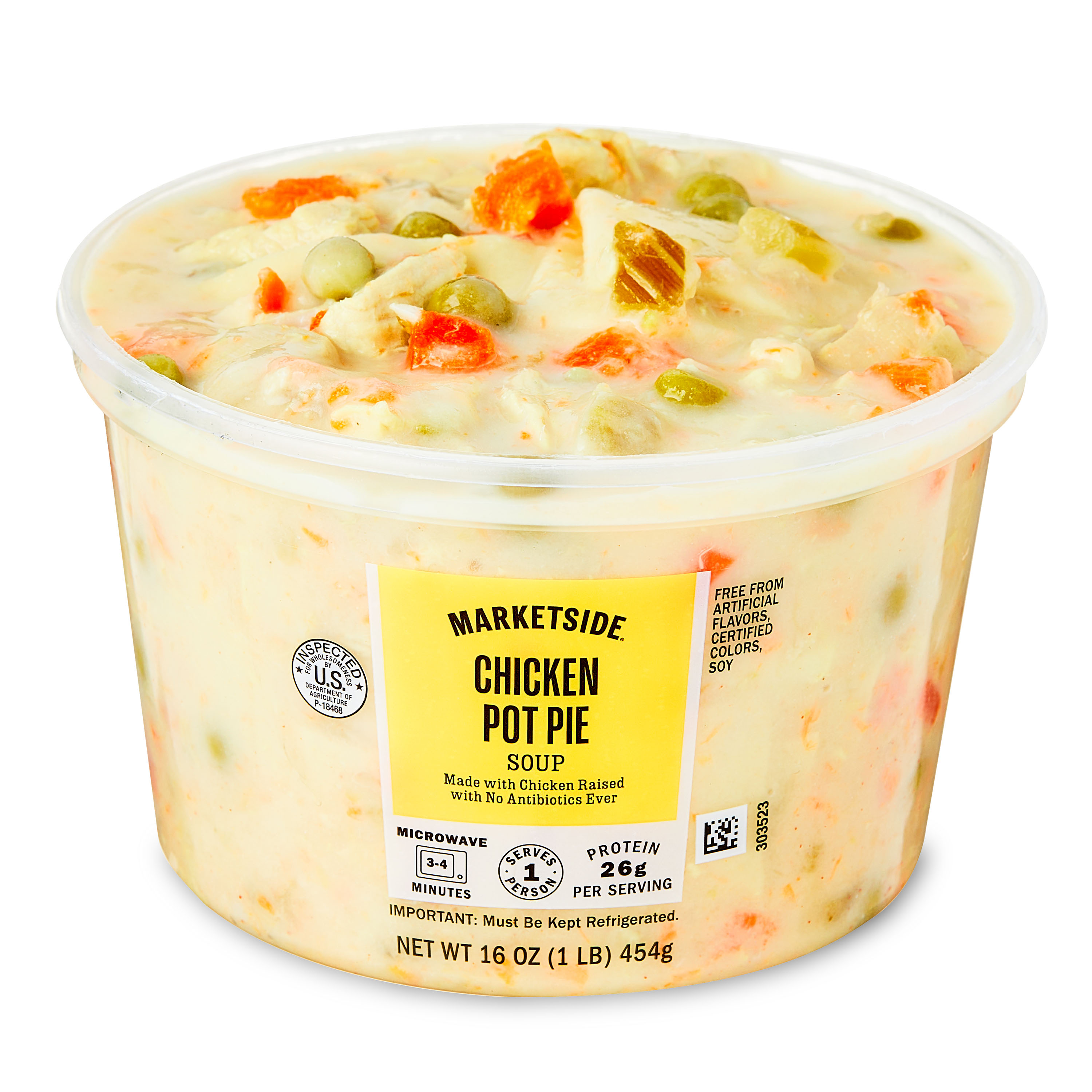 Marketside Chicken Pot Pie Soup, Fresh Deli Soup, 16 oz Cup thumbnail 2
