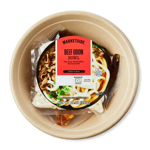 Marketside Ready to Heat Beef Udon Bowl, 14 oz (Refrigerated)