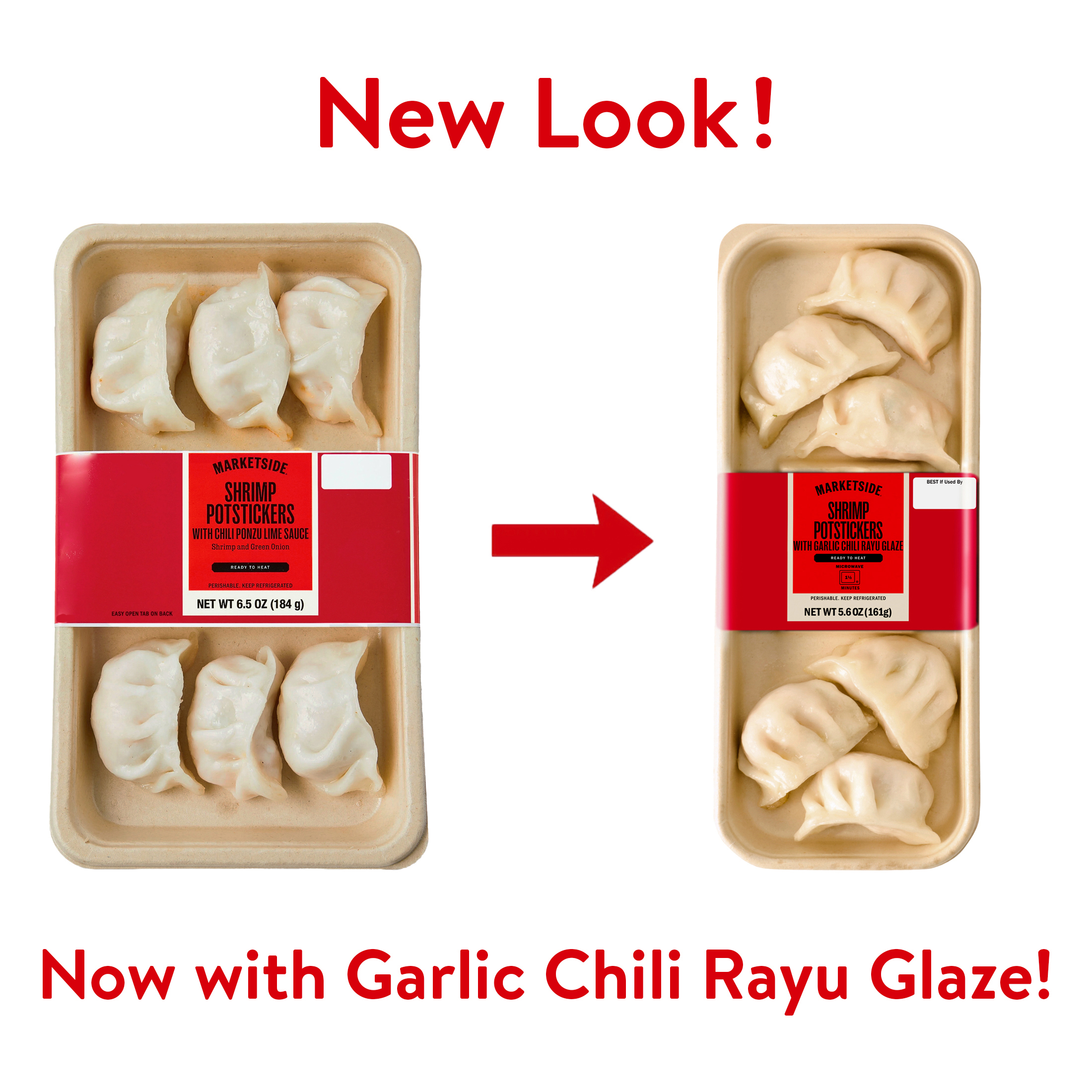 Marketside Shrimp Potstickers with Garlic Chili Rayu Glaze, 5.6 oz (Refrigerated) thumbnail 2